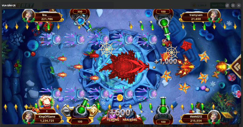 Giao diện bắn cá FEBET sống động