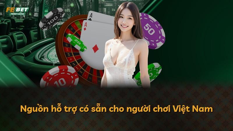 Nguồn hỗ trợ có sẵn cho người chơi Việt Nam