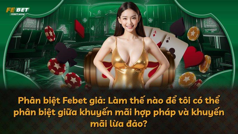 Phân biệt Febet giả: Làm thế nào để tôi có thể phân biệt giữa khuyến mãi hợp pháp và khuyến mãi lừa đảo?