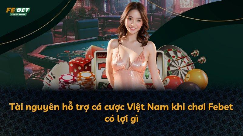 Tài nguyên hỗ trợ cá cược Việt Nam khi chơi Febet có lợi gì