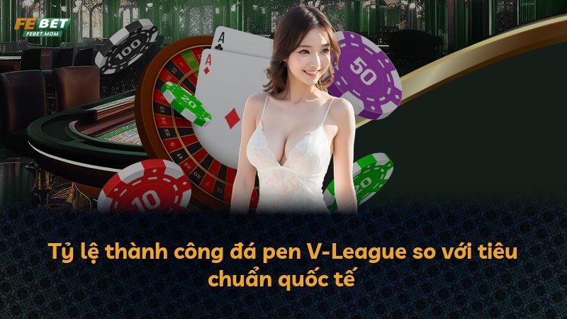 Tỷ lệ thành công đá pen V-League so với tiêu chuẩn quốc tế